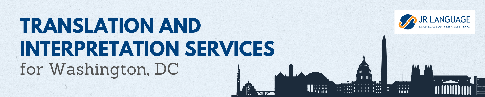 Washington DC translation services banner image