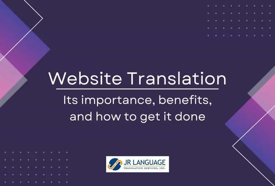 Website translation