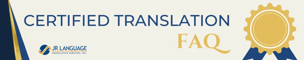 Certified Translation Services Banner