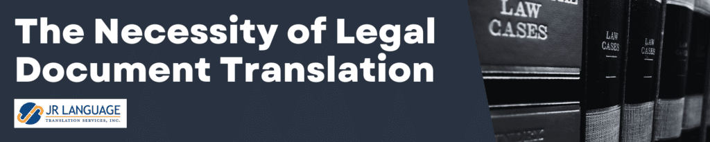 document translation services legal banner image